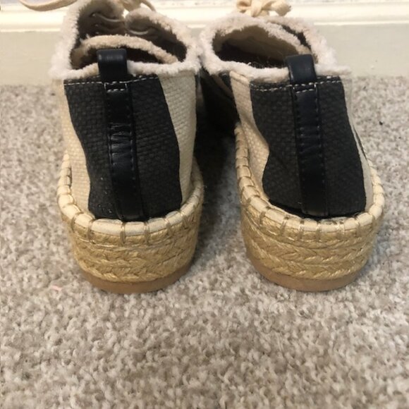 Striped Canvas Espadrille Sneakers - Size 9 - Picture 7 of 10